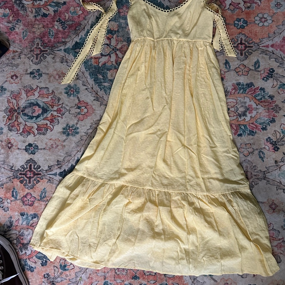 Yellow Sleeveless Maxi Dress
